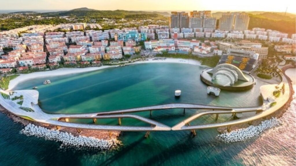 Cầu Hôn Phú Quốc trong thời điểm mặt trời lặn