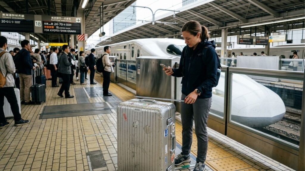Quy định hành lý lớn khi đi Shinkansen đến Kyoto