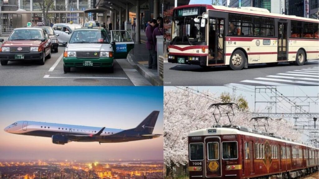 Phương tiện đi lại trong lịch trình Kyoto 3 ngày gồm JR, Keihan, subway, bus và đi bộ