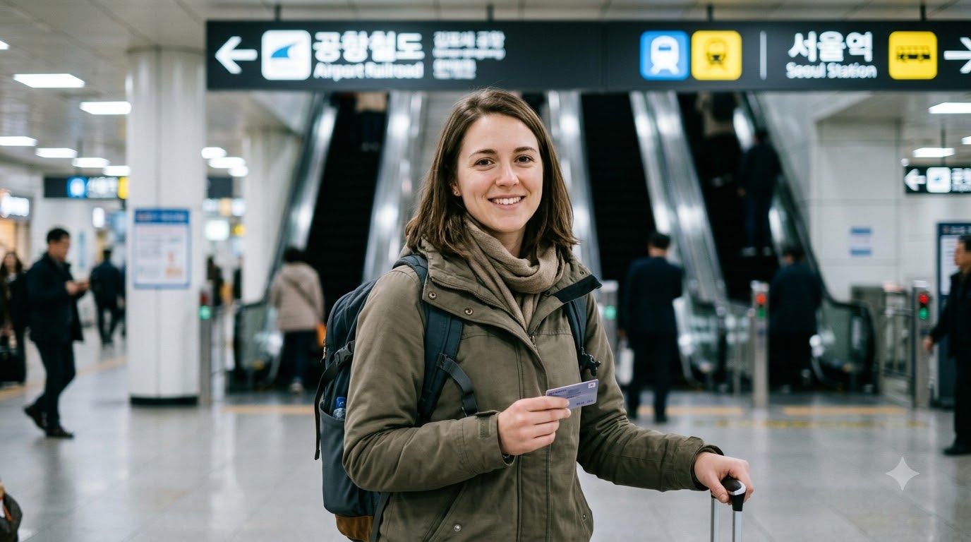 Sân bay Gimpo về Seoul: sơ đồ chọn AREX hoặc taxi theo khu vực lưu trú, hành lý và giờ hạ cánh