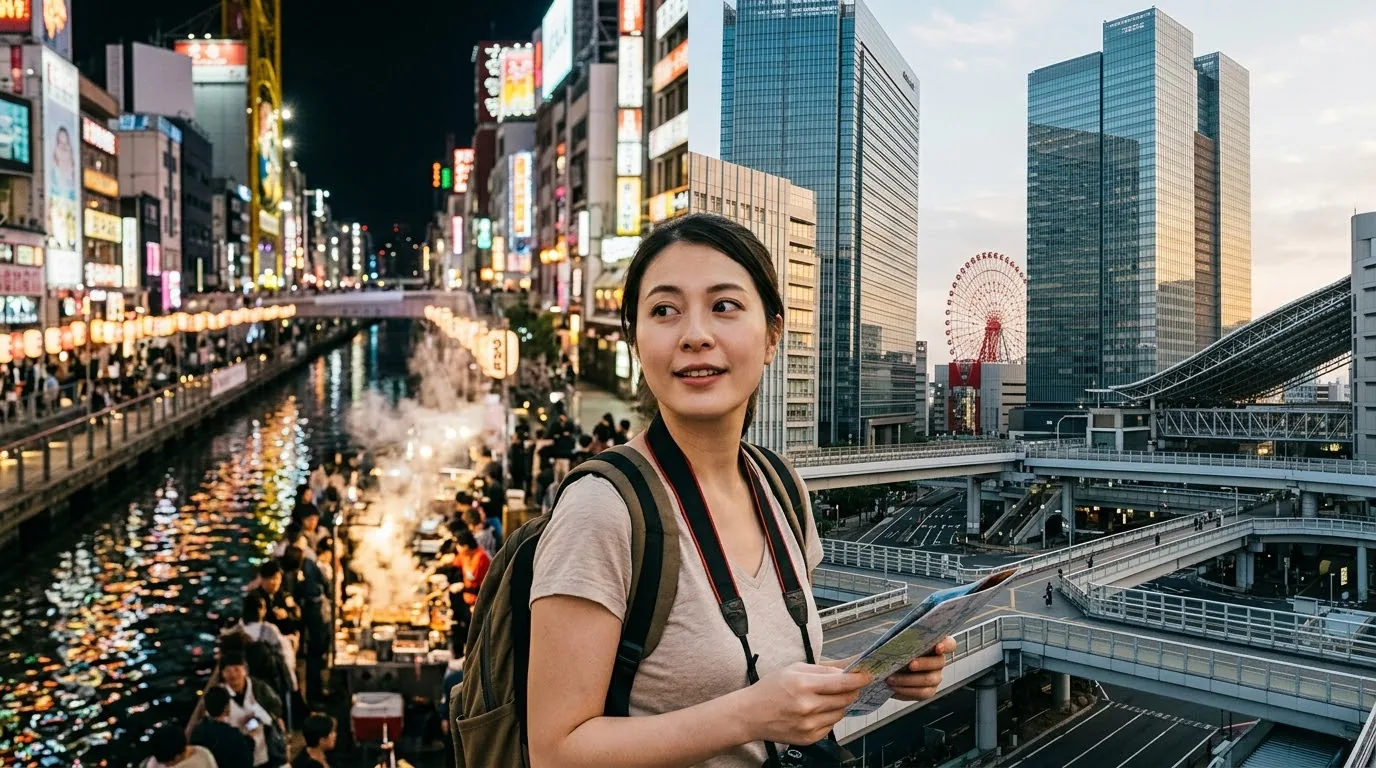 Lộ trình tham quan Osaka bằng tàu điện ngầm tuyến Midosuji