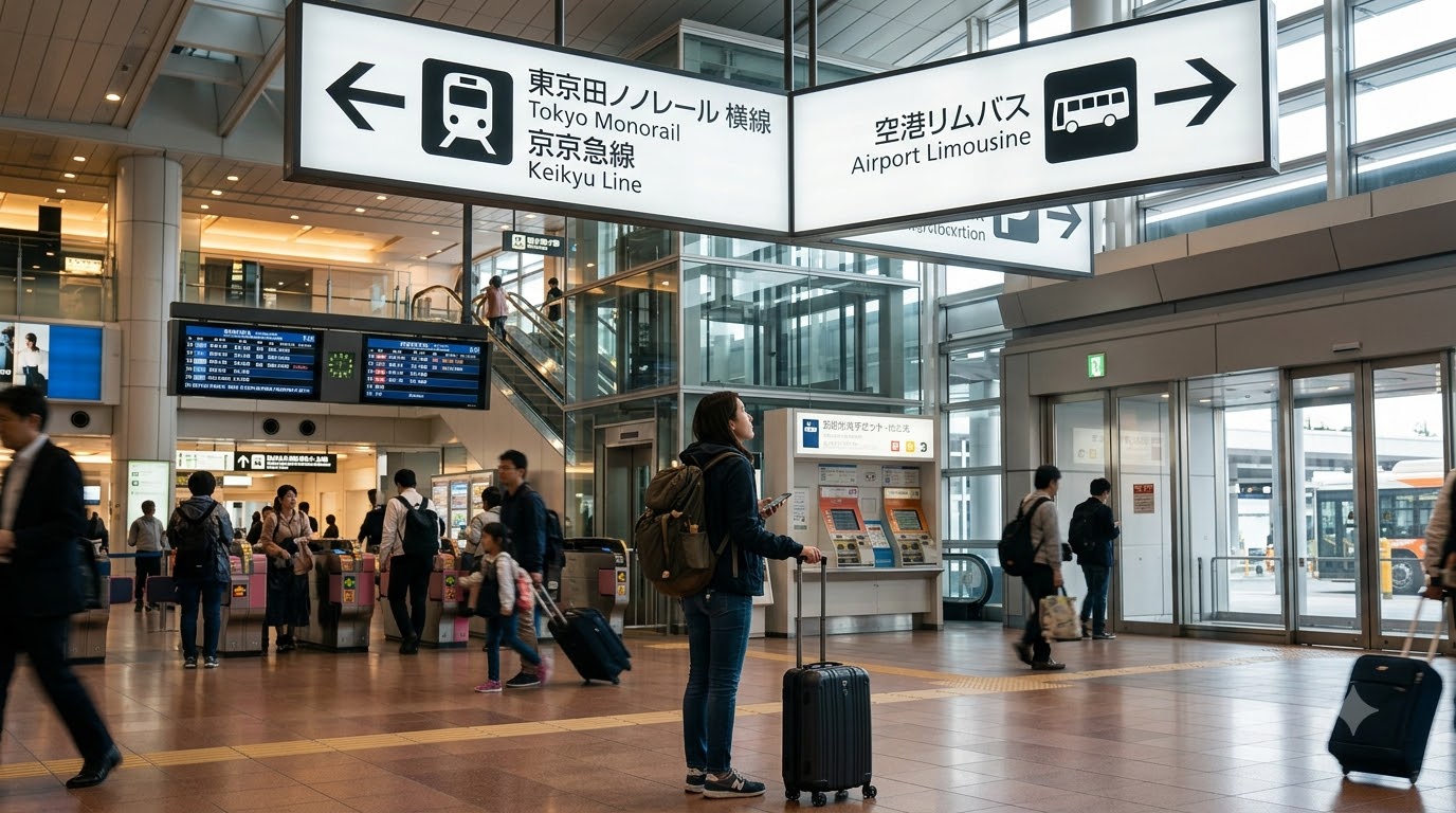 Hướng dẫn mua vé, dùng thẻ IC và xử lý chuyến bay muộn