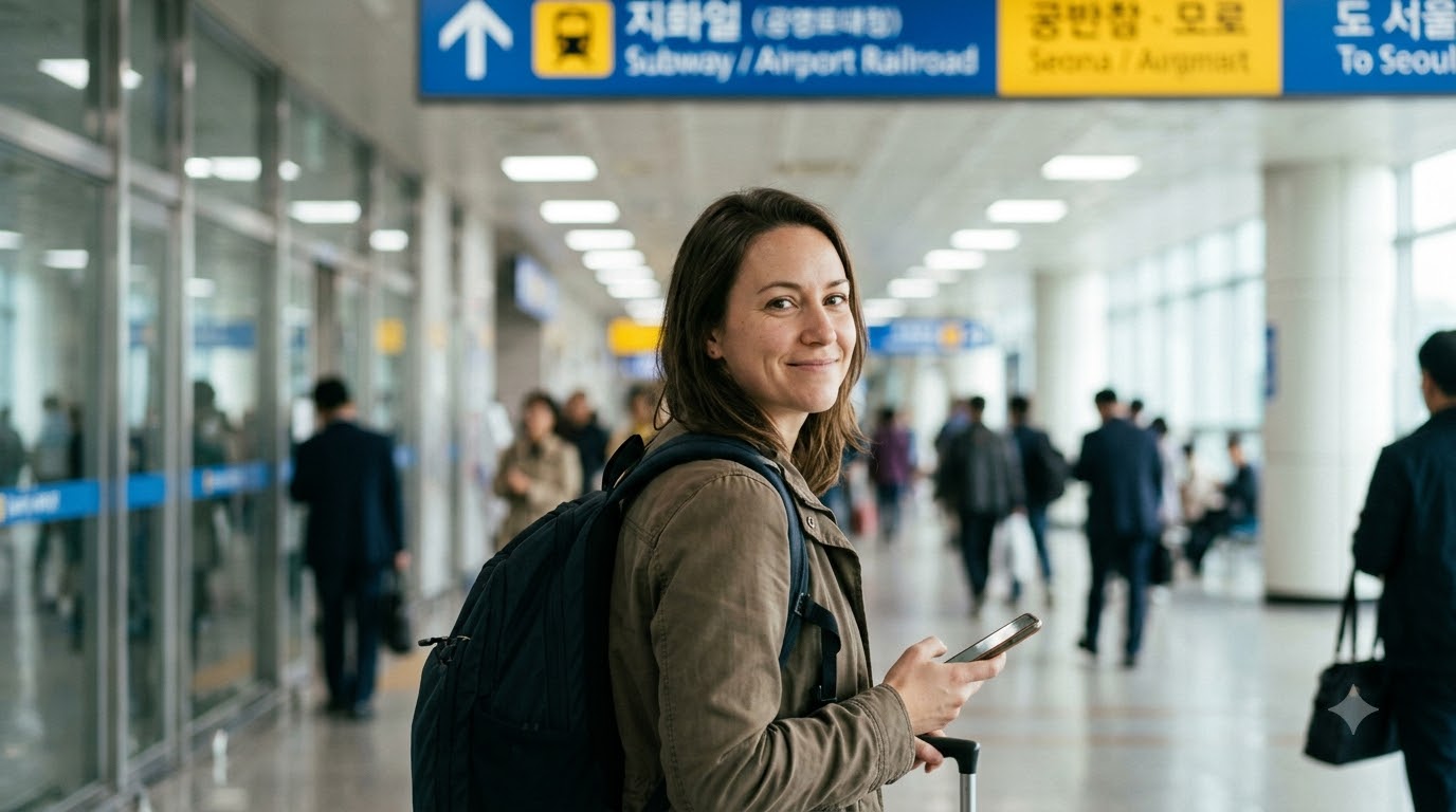 Các lựa chọn thanh toán vé tàu AREX tại sân bay Gimpo bằng thẻ hoặc vé phù hợp
