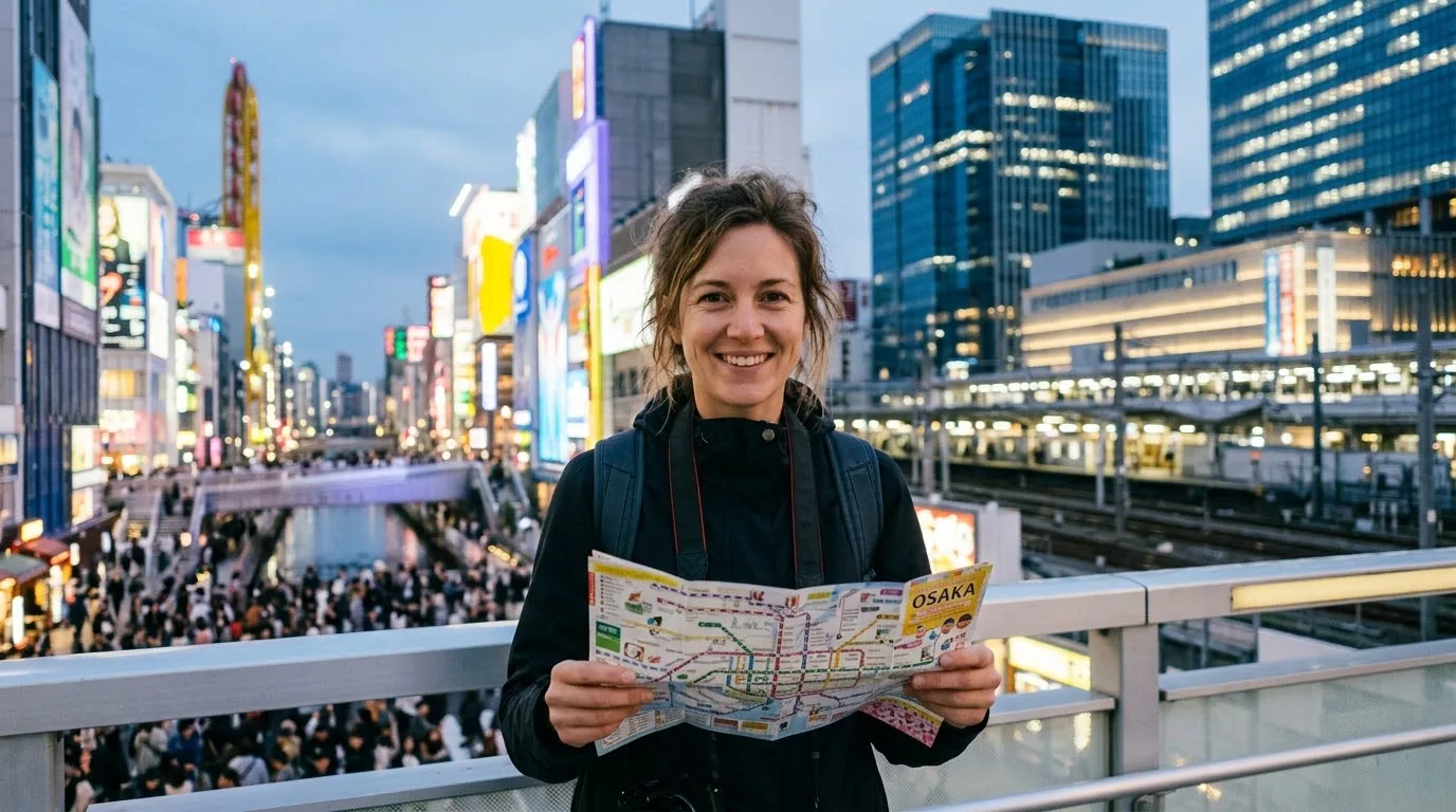 Bản đồ phân cụm các điểm du lịch nổi tiếng tại Osaka theo khu vực