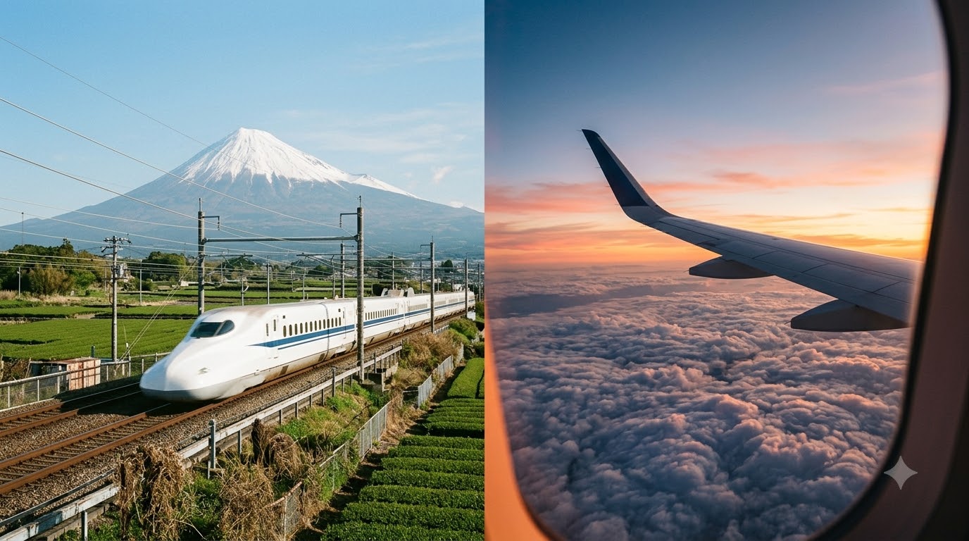 Ưu và nhược điểm của Tokyo Osaka Shinkansen và Tokyo Osaka máy bay